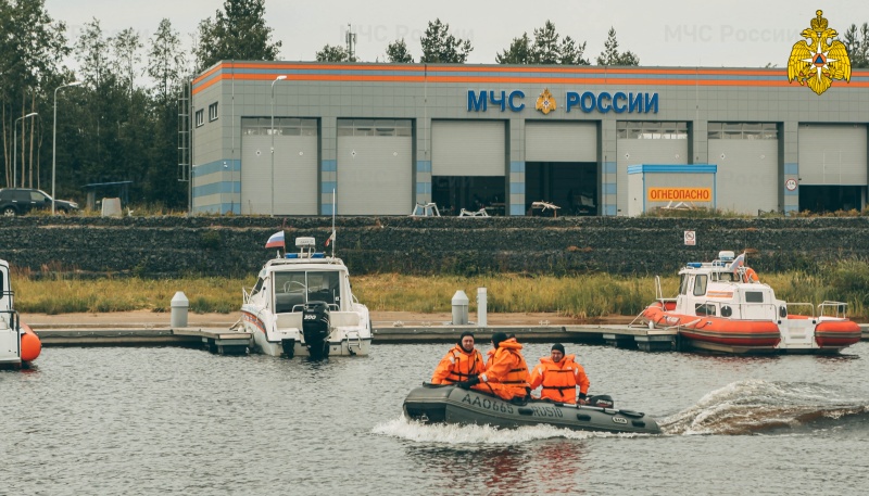Учения по оказанию помощи на воде прошли в Петрозаводске (видео)